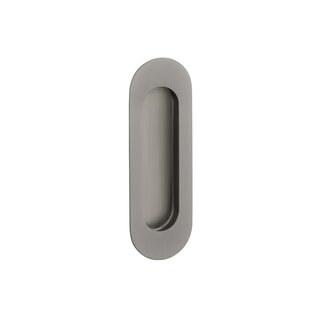 STERK Anthracite sliding door bowl 1717 - oval 120 x 40 mm - Basalt gray PVD