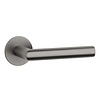 STERK Door handles OVAL 1750 - Ultra thin 3 mm - Ø22 mm - Basalt gray PVD