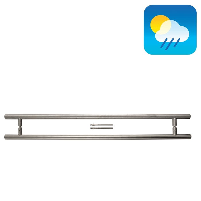 HDD RVS deurgrepen T 32/1000/1200 paar voor deurdikte > 30 mm