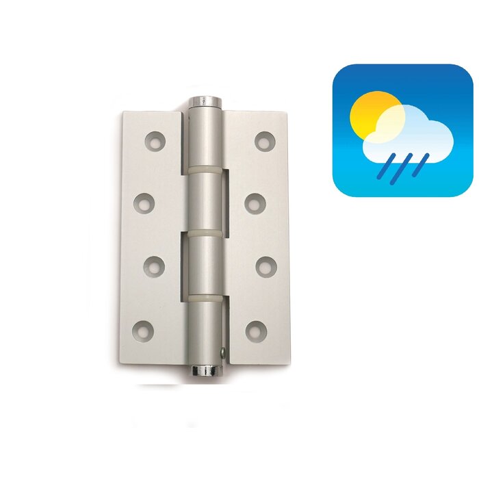 Dulimex Door spring hinge 120/30 single-acting - Silver gray - 2 pieces