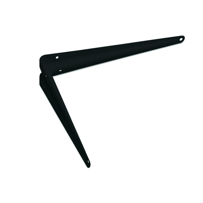 Dulimex Regalträger aus schwarz lackiertem Stahl, 140 x 110 mm