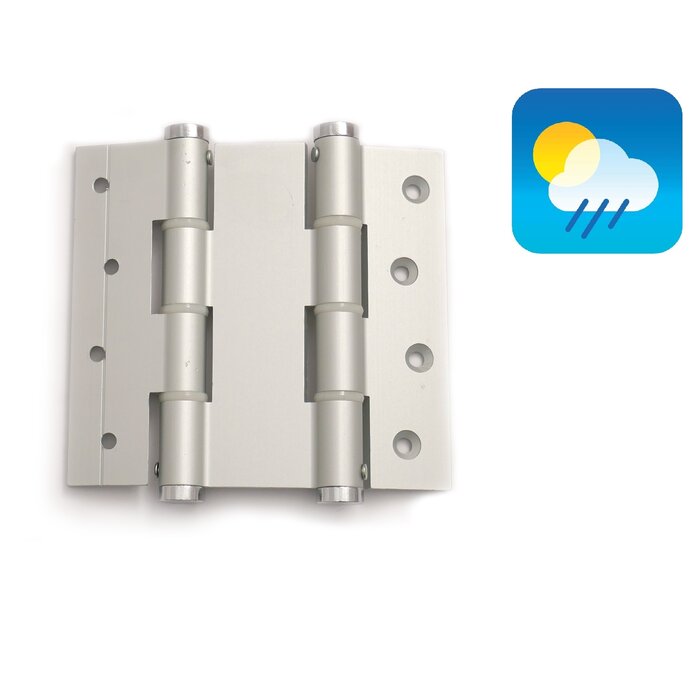 Dulimex Door spring hinges 120/40 double-acting - Silver gray - 2 pieces