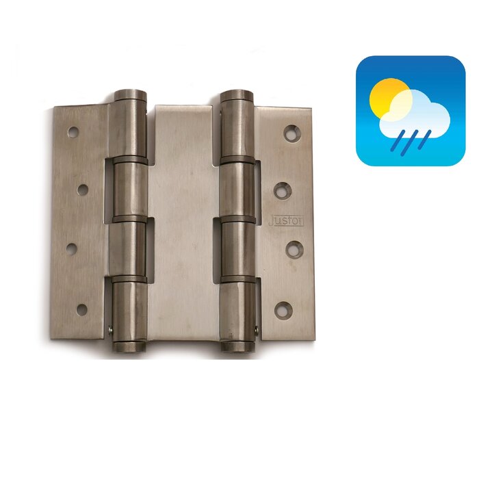 Dulimex Deurveerscharnieren 120/40 dubbelwerkend -  RVS - 2 stuks