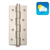 Dulimex 2 Door spring hinges 180/30 single-acting - Silver gray