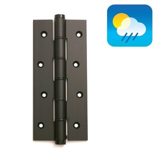 Dulimex 2 Charnières à ressort de porte noires 180/30 simple effet