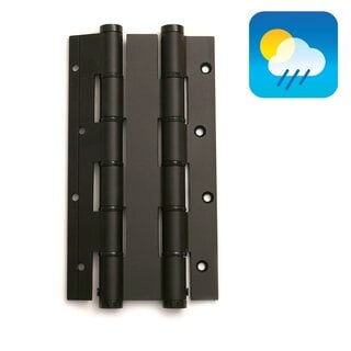 Dulimex 2 schwarze Türfederscharniere 180/30 doppeltwirkend