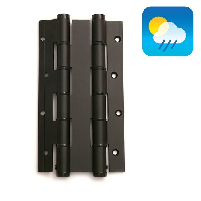 Dulimex Door spring hinge 180/30 double-acting - Black - 2 pieces