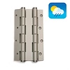 Dulimex 2 Door spring hinges 180/40 double-acting - Silver gray
