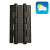 Dulimex 2 schwarze Türfederscharniere 180/40 doppeltwirkend