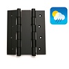 Dulimex 2 black door spring hinges 180/50 double-acting