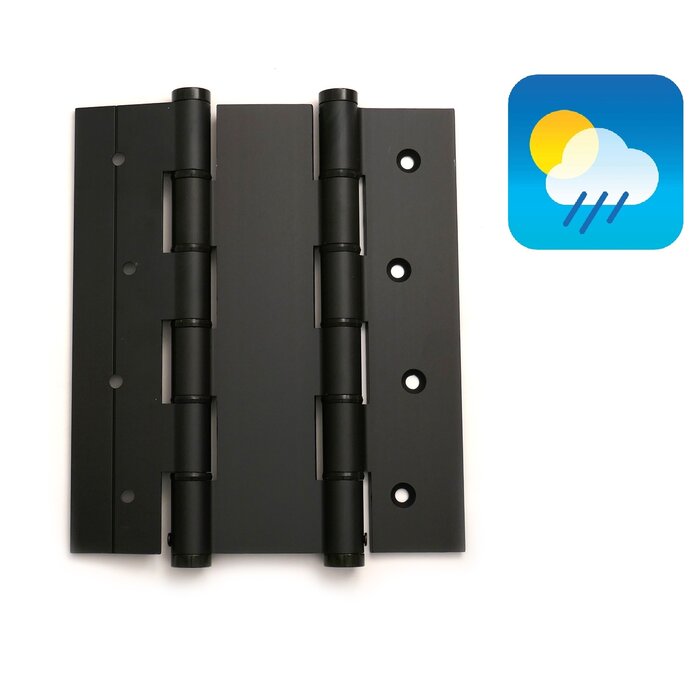 Dulimex Door spring hinge 180/50 double-acting - Black - 2 pieces