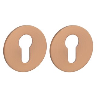 STERK Cylinder plates OVAL 1711 - Ultra thin 3mm - Copper PVD