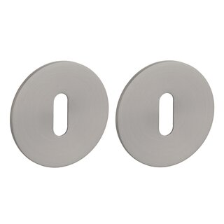 STERK Plaques à clés OVAL 1710 - Ultra fines 3mm - PVD gris basalte