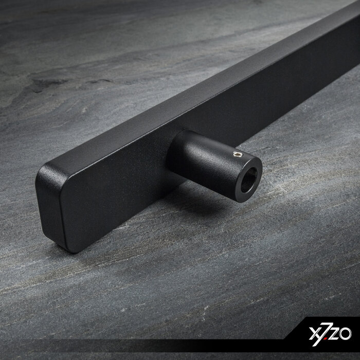 X7.ZO Paar Türgriffe Z25 – Eiche/Schwarz – 50/390/490 mm