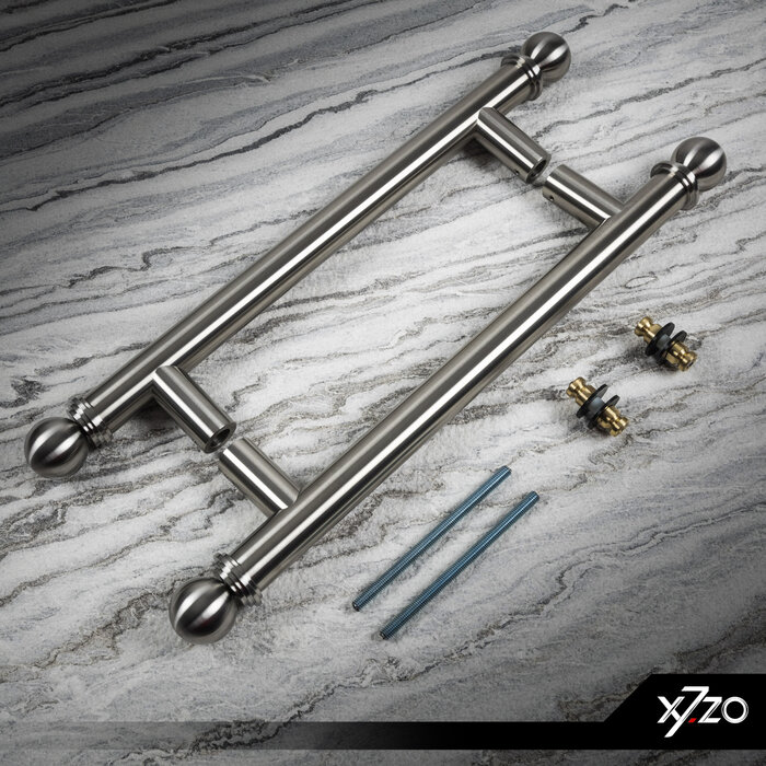 X7.ZO Pair of solid stainless steel door handles Z42 - Ø40mm