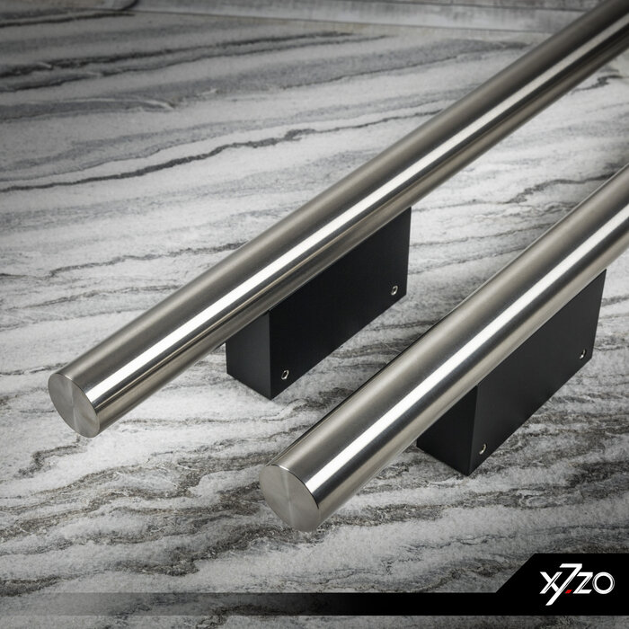 X7.ZO Paar Design-Türgriffe aus Edelstahl Z41 BS - 30/80/500 mm
