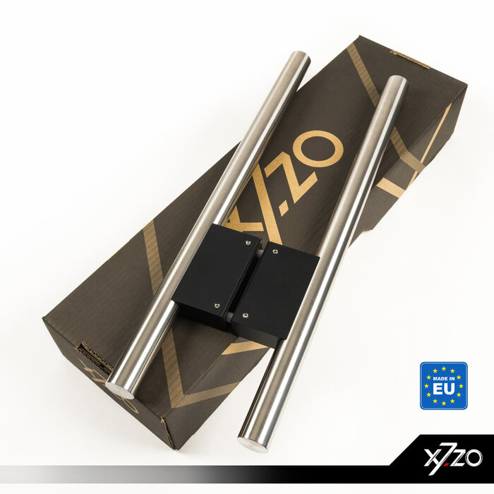 X7.ZO Paar Design-Türgriffe aus Edelstahl Z41 BS - 30/80/500 mm