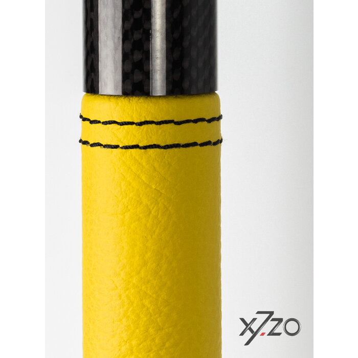 X7.ZO Design deurgreep Z13 - Carbon/RVS 500 mm - Geel Italiaans leer