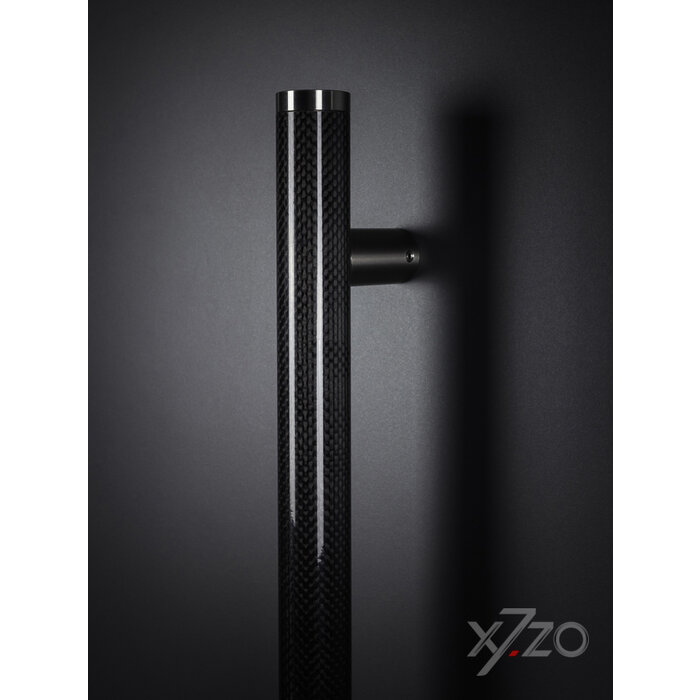X7.ZO Design-Türgriff Z7 - Carbon/Edelstahl 500 mm - Gerade 90°