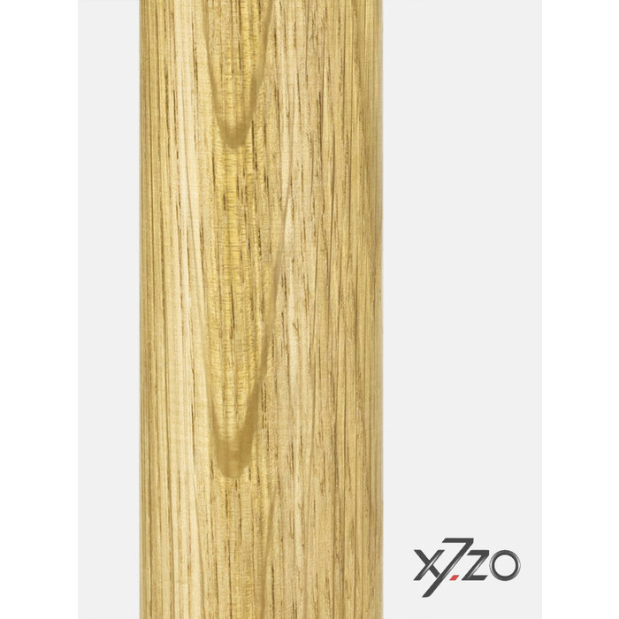 X7.ZO Enkele deurgreep Z11 34 - Eikenhout / zwart voor glas, deur of sauna - 34/300/500mm