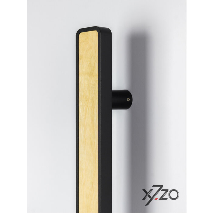 X7.ZO Einzeltürgriff Z25 – Eiche/Schwarz – 50/390/490 mm