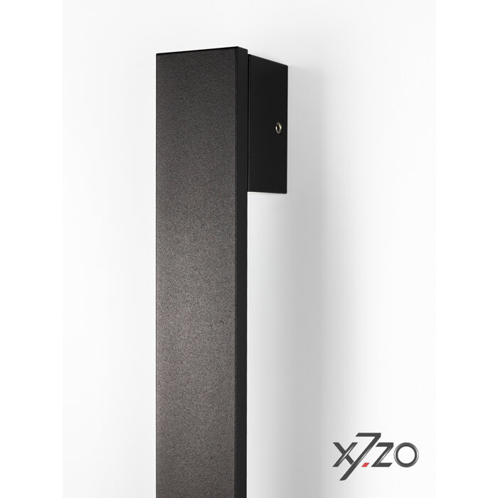 X7.ZO Single black solid door handle Z20 - 40/435/498 mm