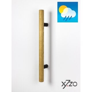 X7.ZO Einzeltürgriff Z11 34 - Eiche / Schwarz Ø 34 mm