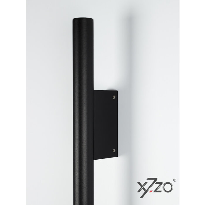 X7.ZO Poignée de porte simple en acier inoxydable Z41 WBS - Chêne / Noir - 30/80/500mm