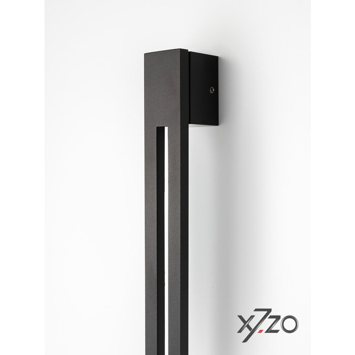 X7.ZO Poignée de porte simple design noire Z18 en acier inoxydable massif - 40/420/480mm