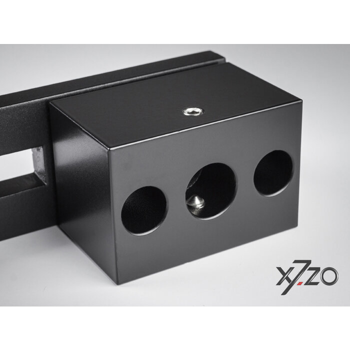 X7.ZO Single black design door handle Z18 made of solid stainless steel - 40/420/480mm