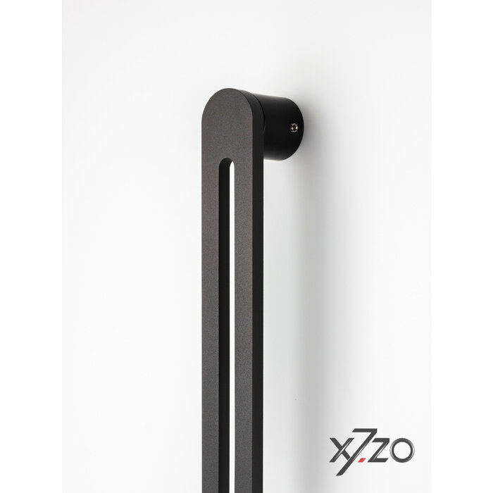 X7.ZO Einzelner schwarzer Design-Türgriff Z19 aus massivem Edelstahl - 40/410/450