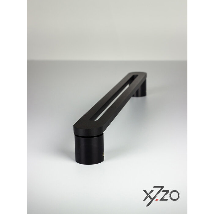 X7.ZO Single black design door handle Z19 made of solid stainless steel - 40/410/450