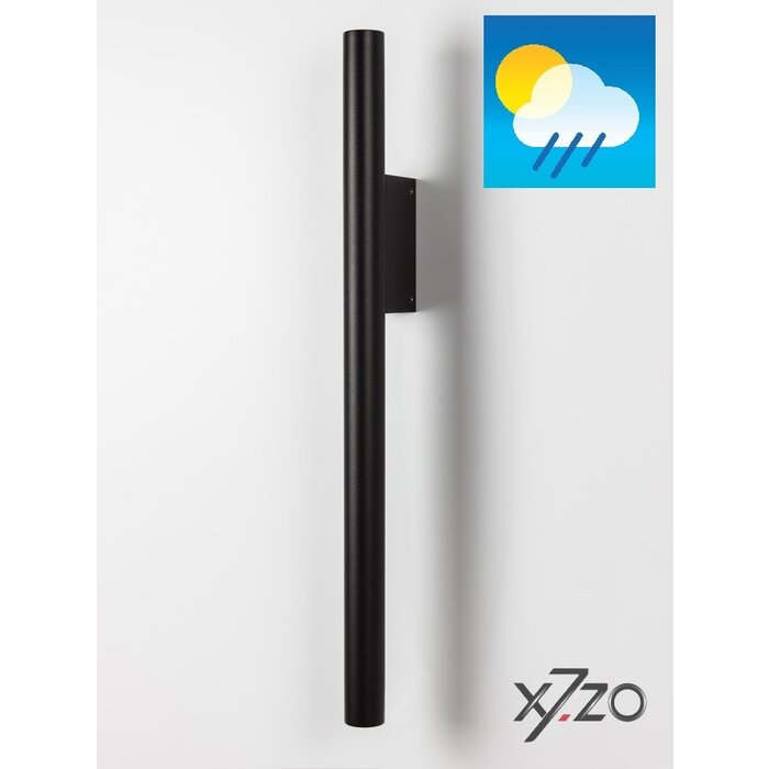 X7.ZO Poignée de porte simple design noire Z39 BS en acier inoxydable - 30/80/500