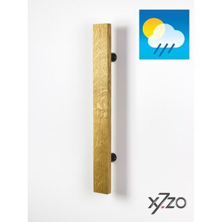 X7.ZO Poignée de porte simple en bois Z11 50x20 - Chêne / noir
