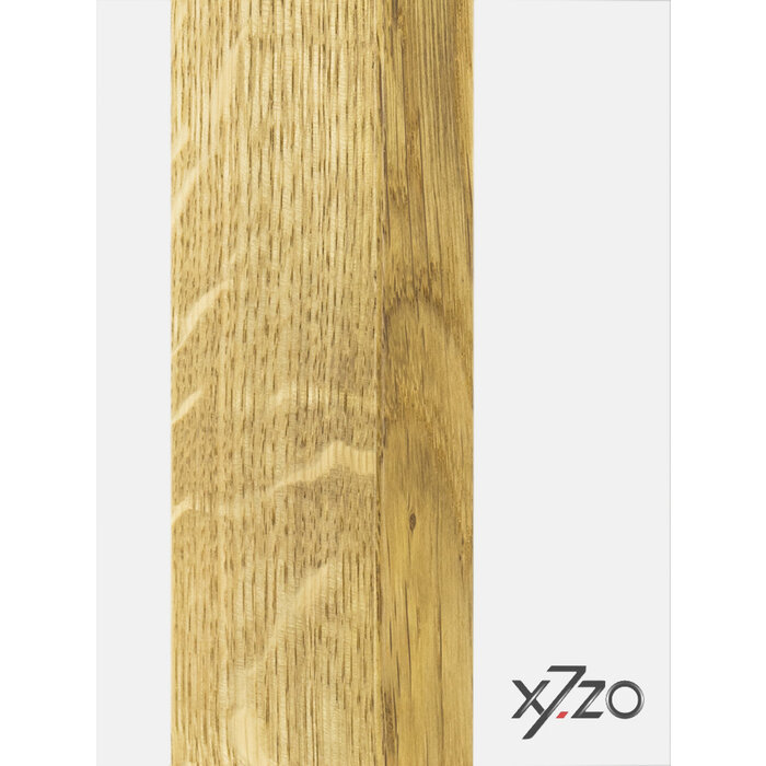 X7.ZO Enkele deurgreep Z11 50x20 - Eikenhout / zwart voor glas, deur of sauna - 300/500mm