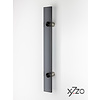 X7.ZO Design deurgreep Z21 - Glas antraciet / RVS - 500 mm