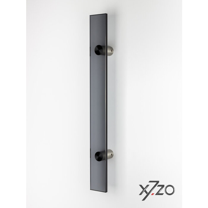 X7.ZO Design deurgreep Z21 - Glas antraciet /RVS -300/500 mm
