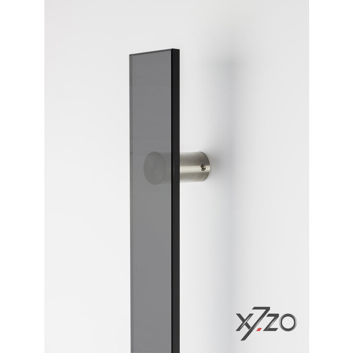 X7.ZO Design door handle Z21 - Glass anthracite / stainless steel -300/500 mm