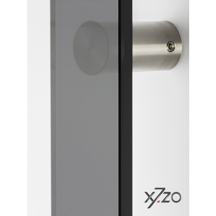 X7.ZO Poignée de porte design Z21 - Verre anthracite / acier inoxydable -300/500 mm