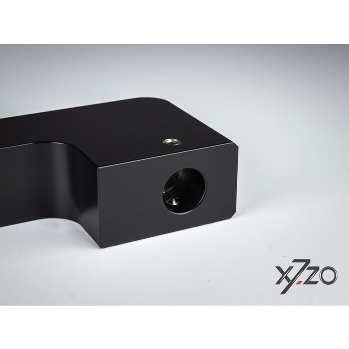 X7.ZO Enkele zwarte design deurgreep Z30B uit massief aluminium - 28/450/490