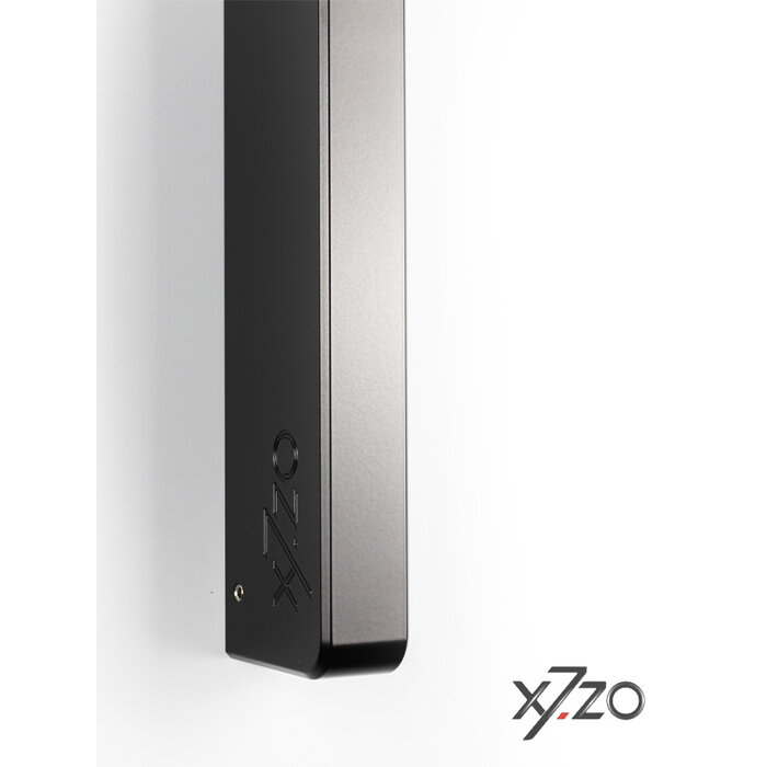 X7.ZO Poignée de porte simple design noire Z30B en aluminium massif - 28/450/490