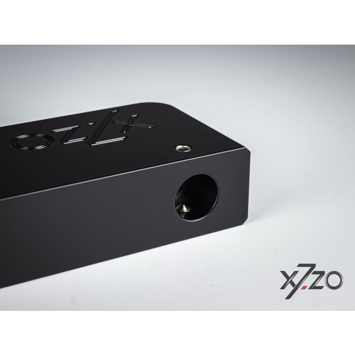 X7.ZO Single black design door handle Z30B made of solid aluminum - 28/450/490