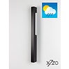 X7.ZO Poignée de porte simple design noire Z30B aluminium - 490mm