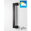 X7.ZO Enkele zwarte design deurgreep Z32 massief RVS - 499mm