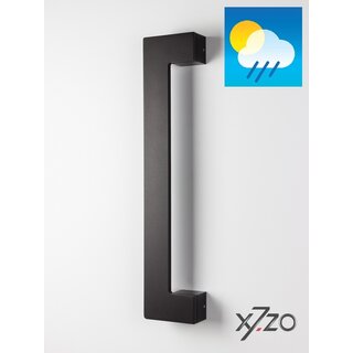 X7.ZO Einzelner schwarzer Design-Türgriff Z32 aus massivem Edelstahl – 499 mm