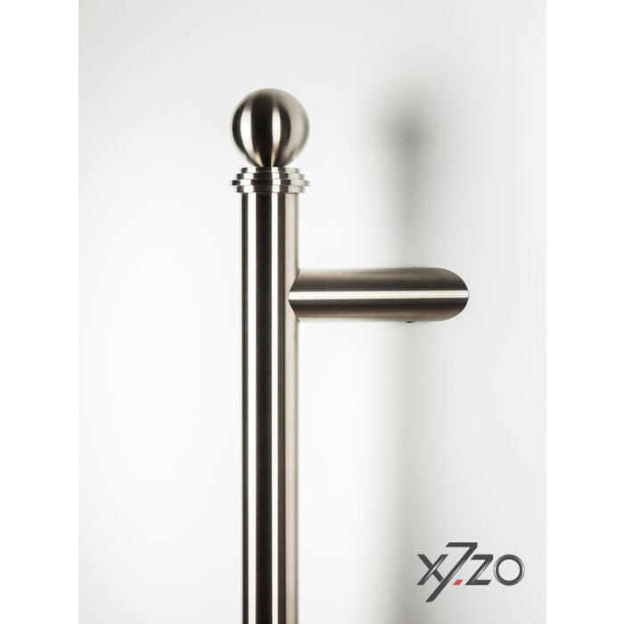 X7.ZO Enkele massieve RVS deurgreep Z43 - Ø40mm - Schuin 45°