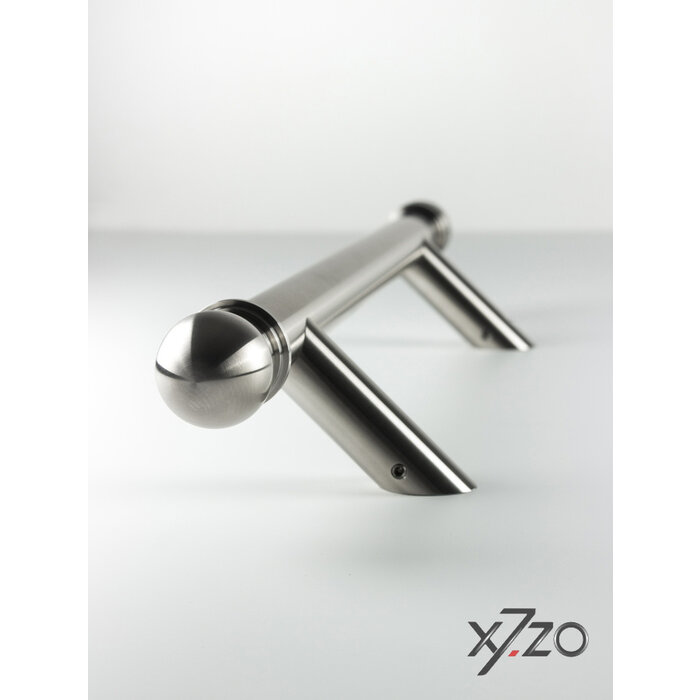 X7.ZO Einzelner Türgriff aus massivem Edelstahl Z43 – Ø40 mm – 45° abgewinkelt