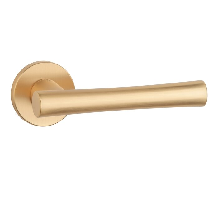 Aprile Solid Aprile door handles PAPAVERA matt gold round Ø 52x7 mm