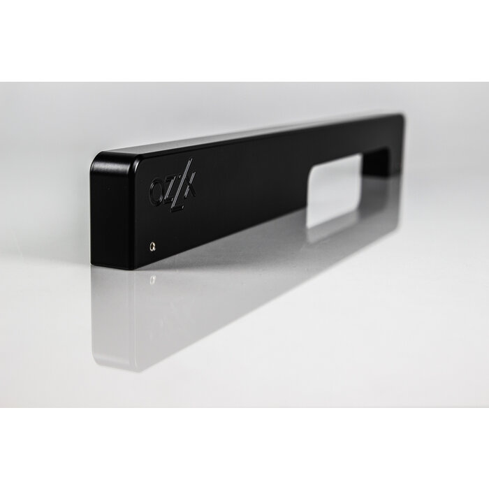 X7.ZO Einzelner schwarzer Design-Türgriff Z30B aus massivem Aluminium – 28/450/490