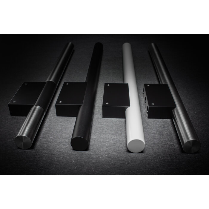 X7.ZO Single black design door handle Z39 BS stainless steel - 30/80/500